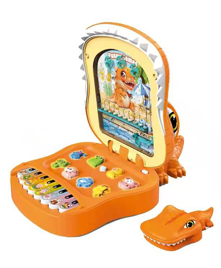 Urbane chic 2-in-1 Dinosaur Electronic Keyboard Piano & Pinball Machine Educational Plastic Musical Instrument Games for Children-Multicolor(Color May Very)-picture-24