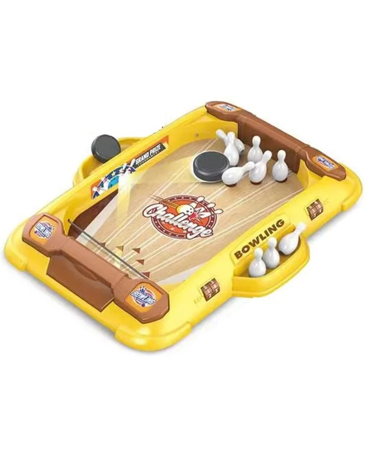 Urbane Chic Mini Bowling Challenge Board Game Fun Indoor Game Set-Multicolor-picture-42