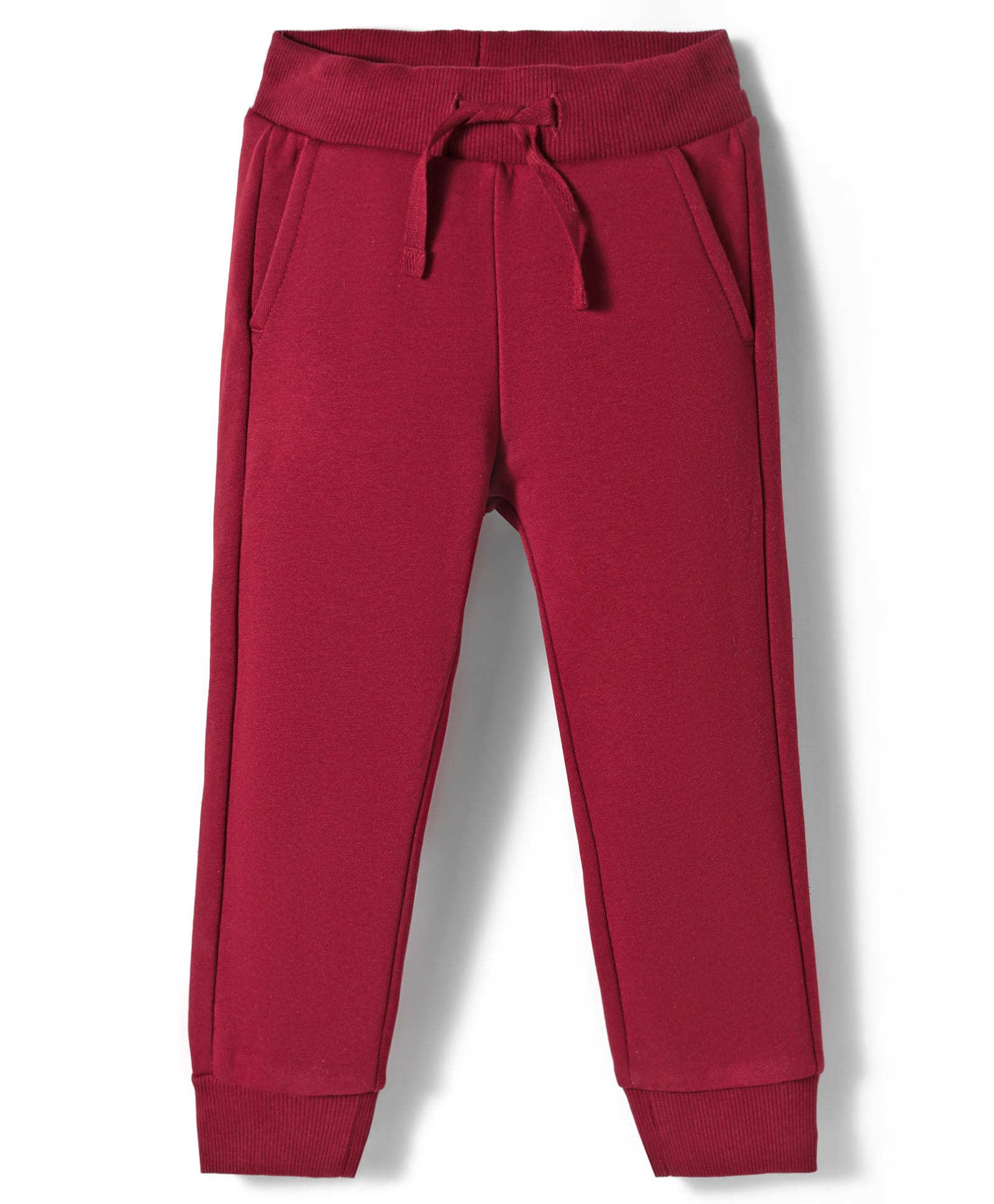 UCB Cotton Knit Full Length Lounge Pant With Text Print - Wine-picture-34