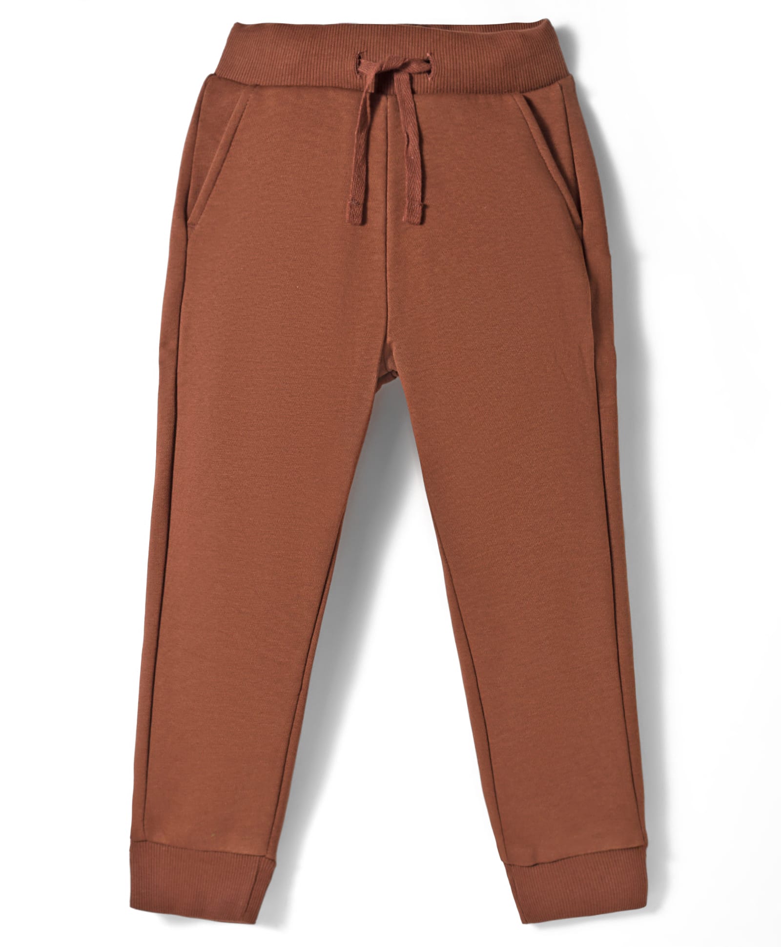UCB Cotton Knit Full Length Lounge Pant With Text Print - Brown-picture-37