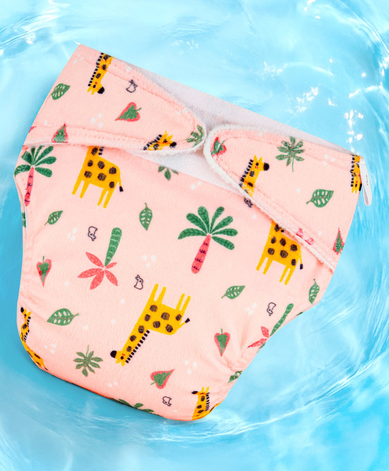 SuperBottoms Swim Diaper for Baby - Soft Reusable Cloth Diaper Shell with Velcro (3M-3Y)