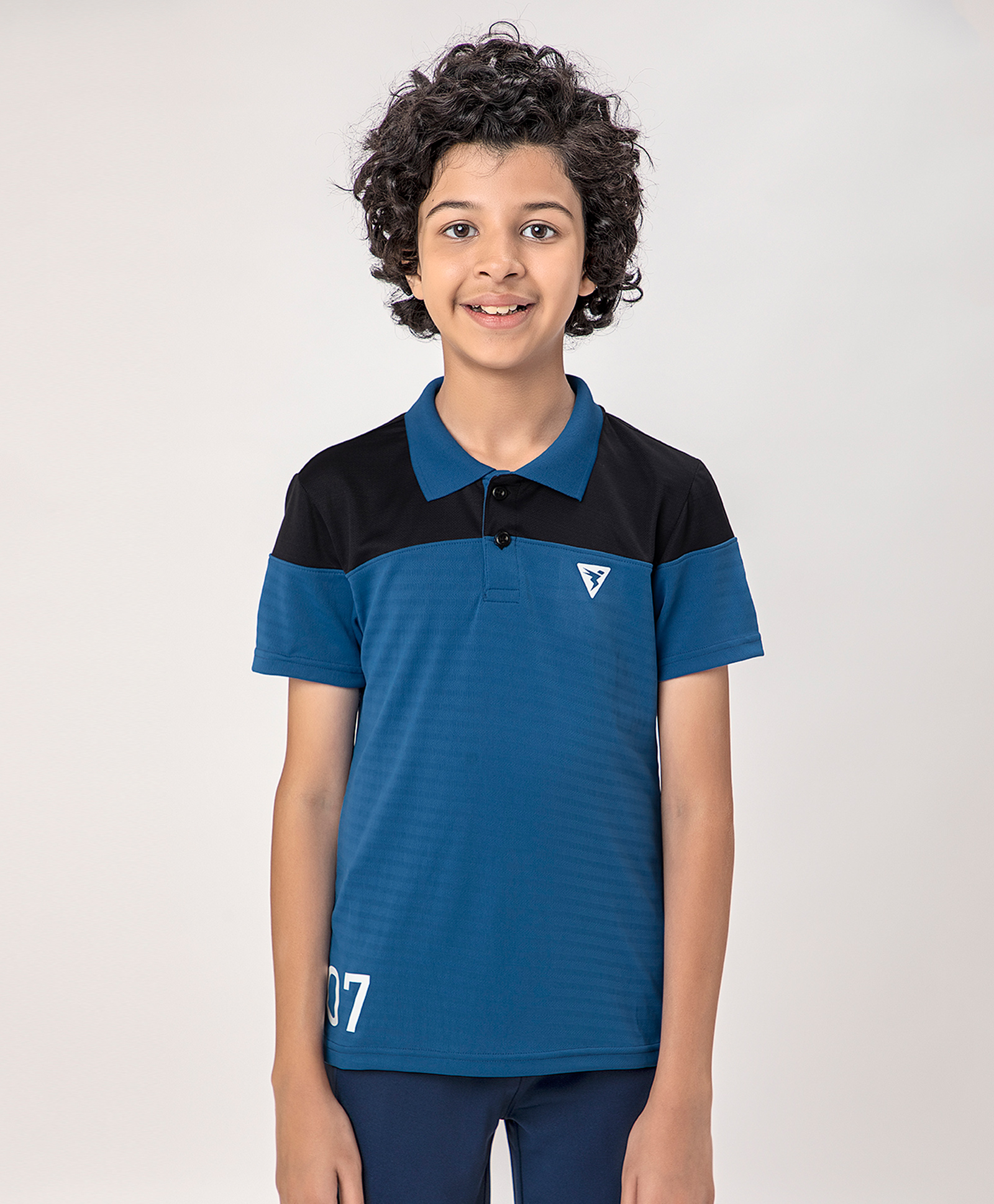 Technosport Knit Half Sleeves Colour Blocked Breathable & Quick Dry Sports Polo Tee - Blue-picture-38