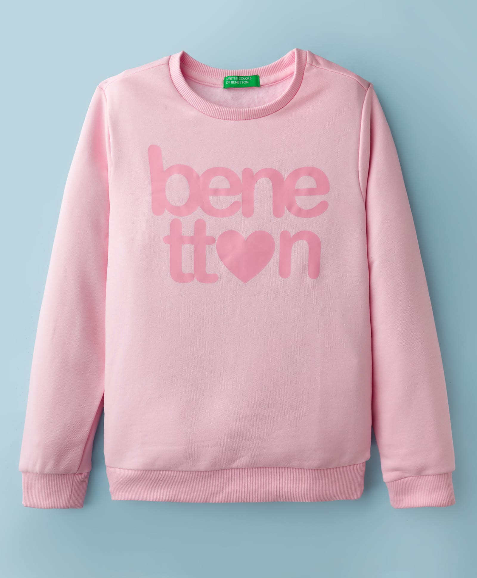 UCB Knit Full Sleeves Pullover Sweatshirt with Brand Name Print - Light Pink-picture-36