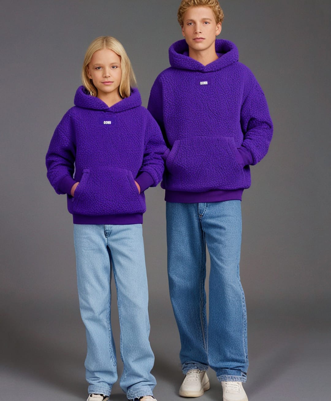 Cherry Crumble By Nitt Hyman Knit Full Sleeves Textured Light Winter Hooded Sweatshirt - Voilet-picture-15