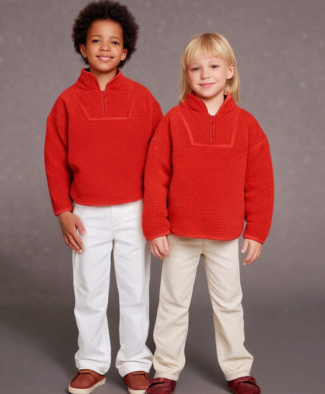 Cherry Crumble By Nitt Hyman Knit Full Sleeves Textured Light Winter High Neck Sweatshirt - Red-picture-10