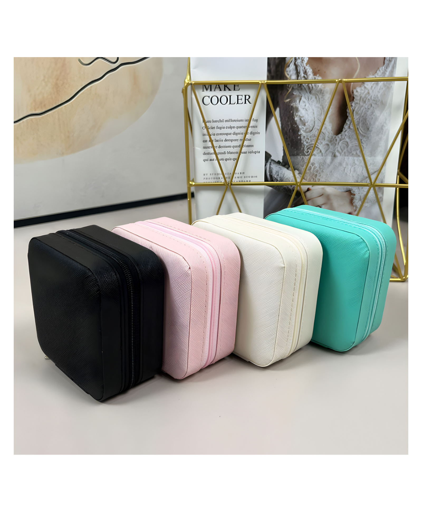 COZY VIBES Travel Mini Pu Leather Craft Sewing Accessories Kit Gift Set Box Tools for Women - PACK OF 1 - COLOR MAY VARY-image-10