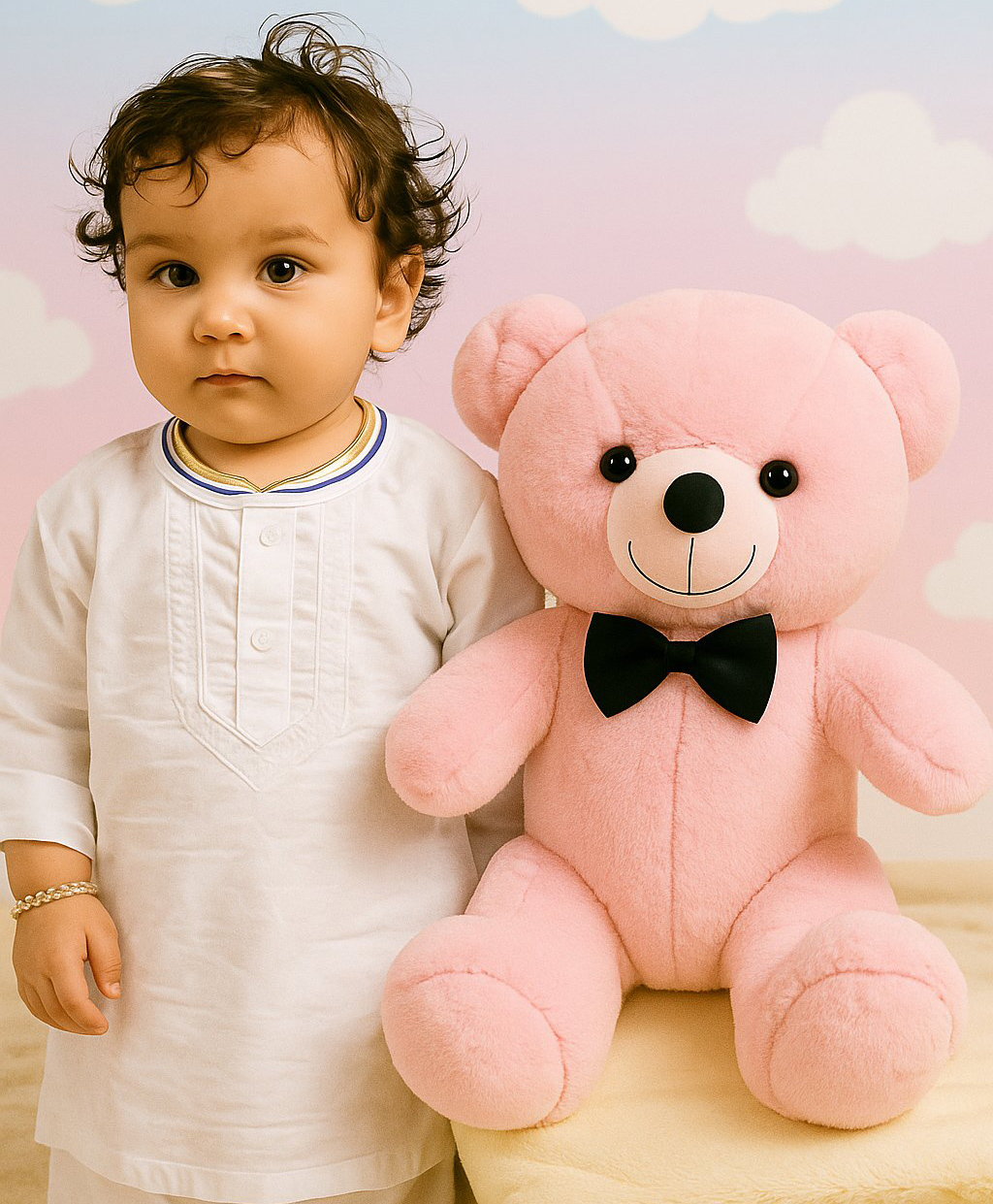 MummaSmile plush Teddy Bear Premium Soft Toy Pink - Height 50 cm-image-12