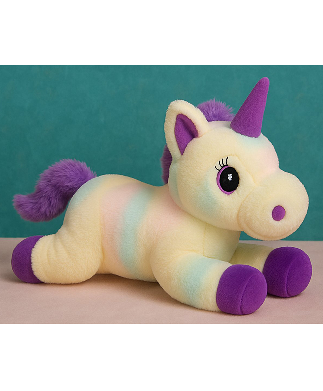 MummaSmile Multicolor Unicorn Soft Toy | Awesome Gift for Girls/Kids | Floppy and Glittery with Sparkling Horn | Soft Stuffed Plush Animal |- 40cm-picture-13