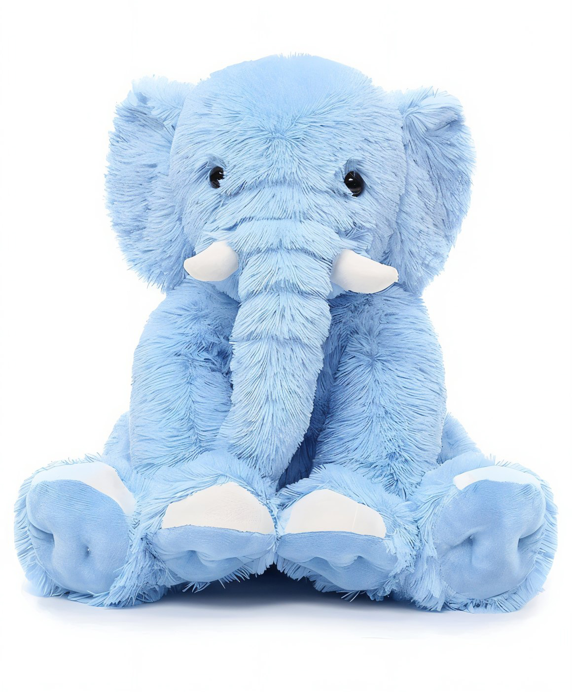 MummaSmile Plush Elephant Stuffed Animal 50 cm, Giant Blue Elephant Toys Soft & Cuddly Elephant Plush Gift for Girls, Kids Birthday Gifts, Christmas Valentine's Day - Height 50 cm-picture-12