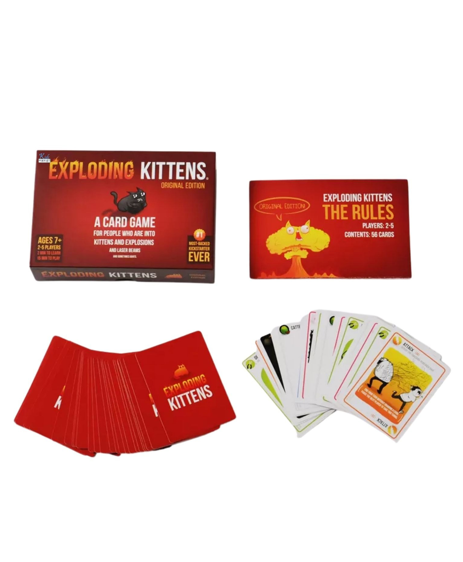 Kids Mandi Exploding Kittens card game Board Game Accessories-picture-16