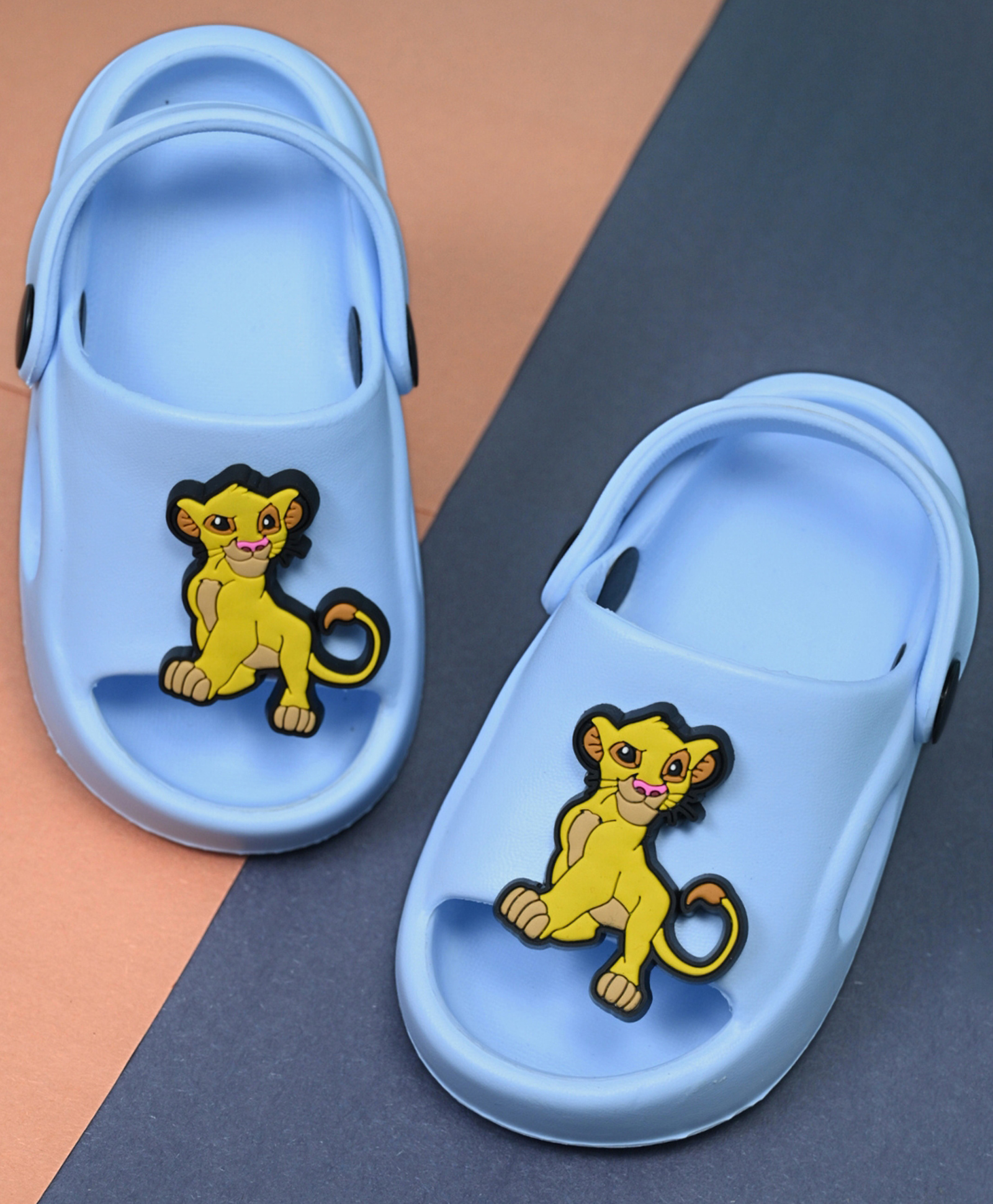 Yellow Bee Disney Solid Lion King Simba Sandals - Blue-image-20