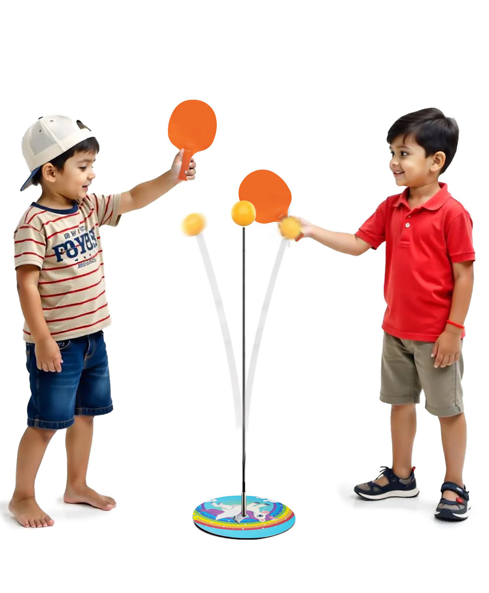 Kidology Light Table Tennis Self Training Indoor Gaming Toy - Multi Colour-image-3