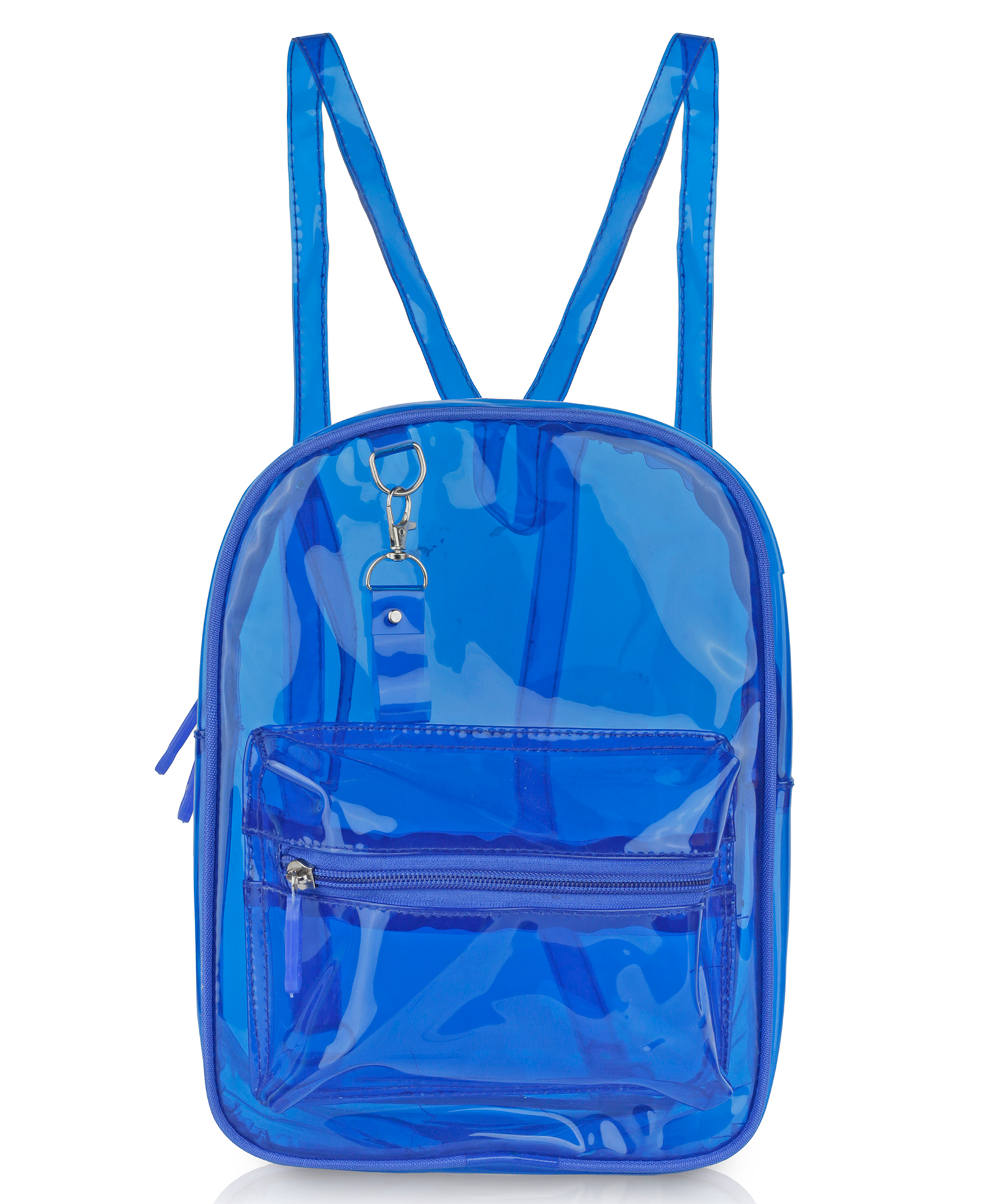 Echo Boomers Stylish Transparent Jelly Backpack - Blue Height 11 Inches-image-35