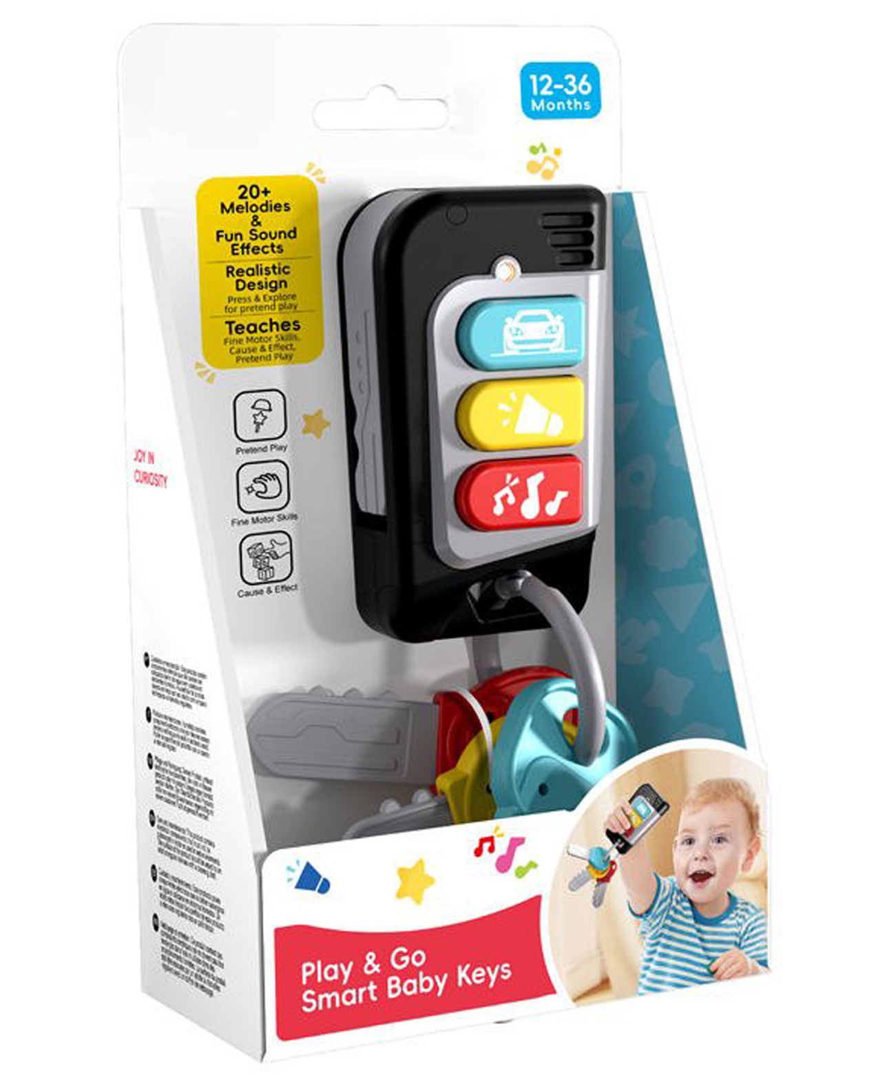 Azhari Play & Go Smart Baby Keys With Light & Sound Toy for Kids Color May Vary-image-39