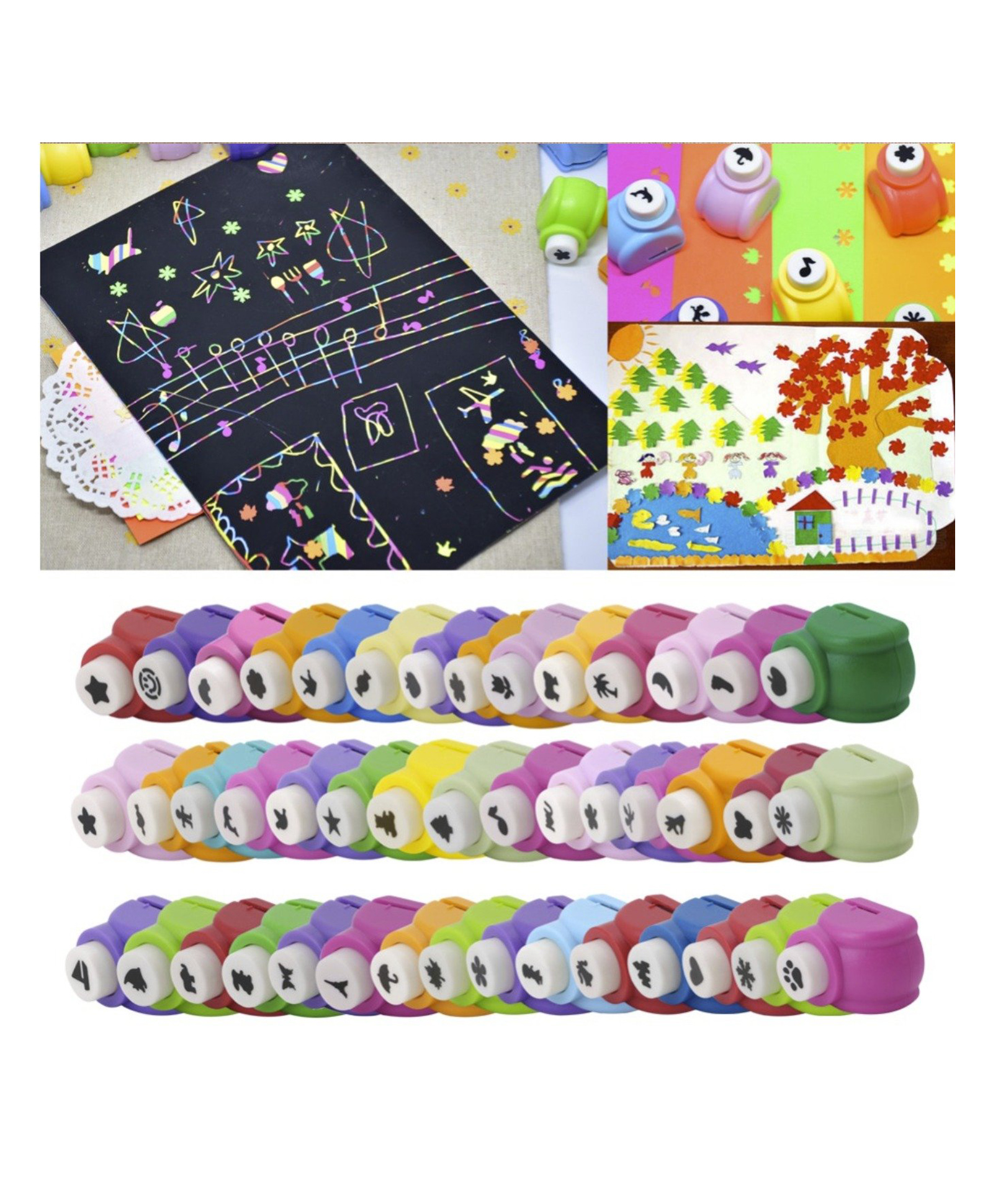 Magicwand DIY Art & Craft Punch Kit for School Projects,Gift Wrapping (6 Pcs)-image-31