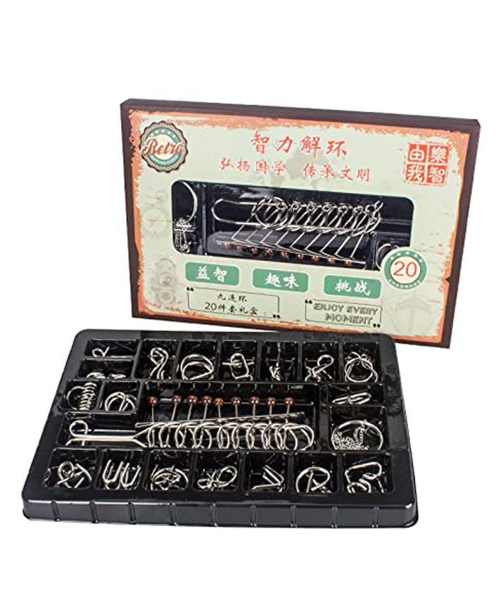 Magicwand Stainless Steel 20 Metallic Intellectual Puzzles For All Age GroupsPack of 1 Steel-picture-18