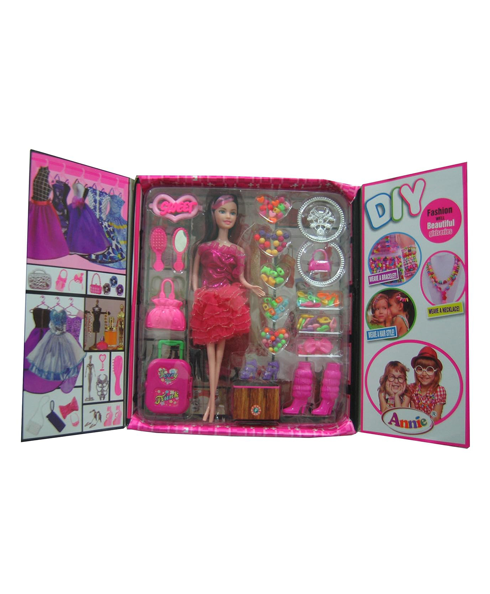 Magic wand Do It Yourself (DIY) Fashion Doll with Lots of Do It Yourself Accessories - Height 7 cm-image-42