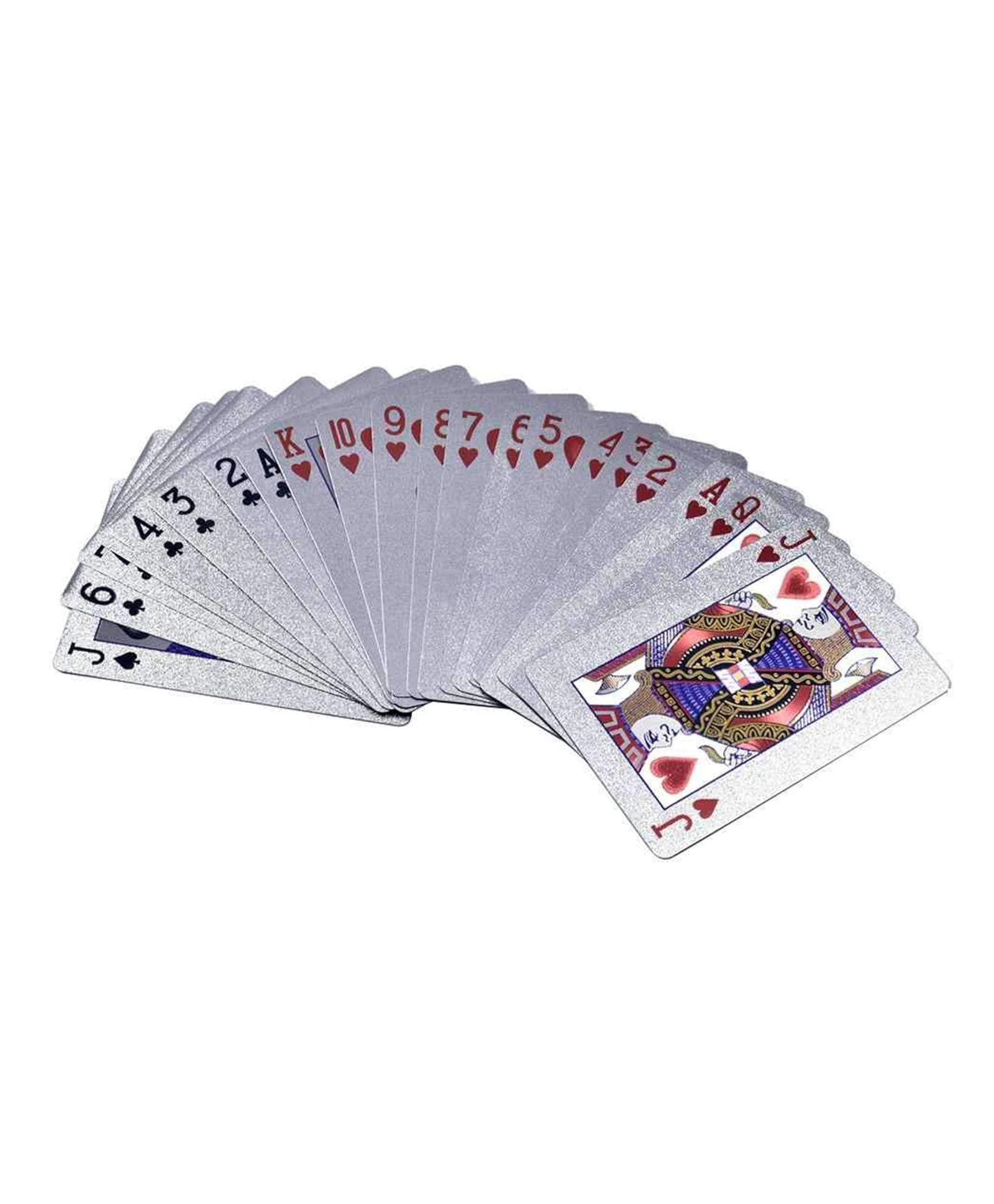 Magicwand 24 K Silver Plated Water-Proof Poker Playing Card Game-picture-19