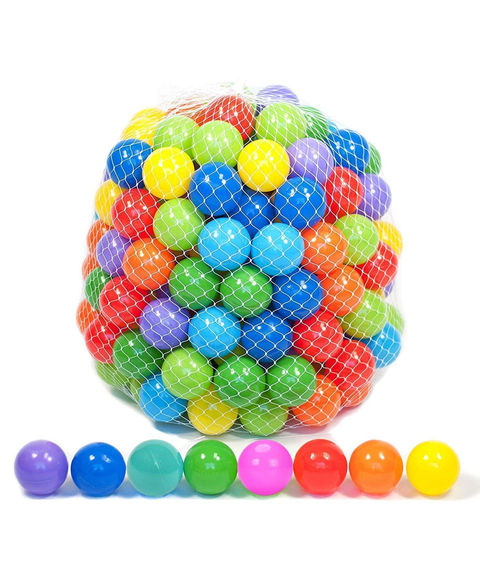 Magicwand Large Size ABS Plastic Balls for Ball Pool Swimming Pool for Kids Pack of 100 - Multi-Colored-picture-11