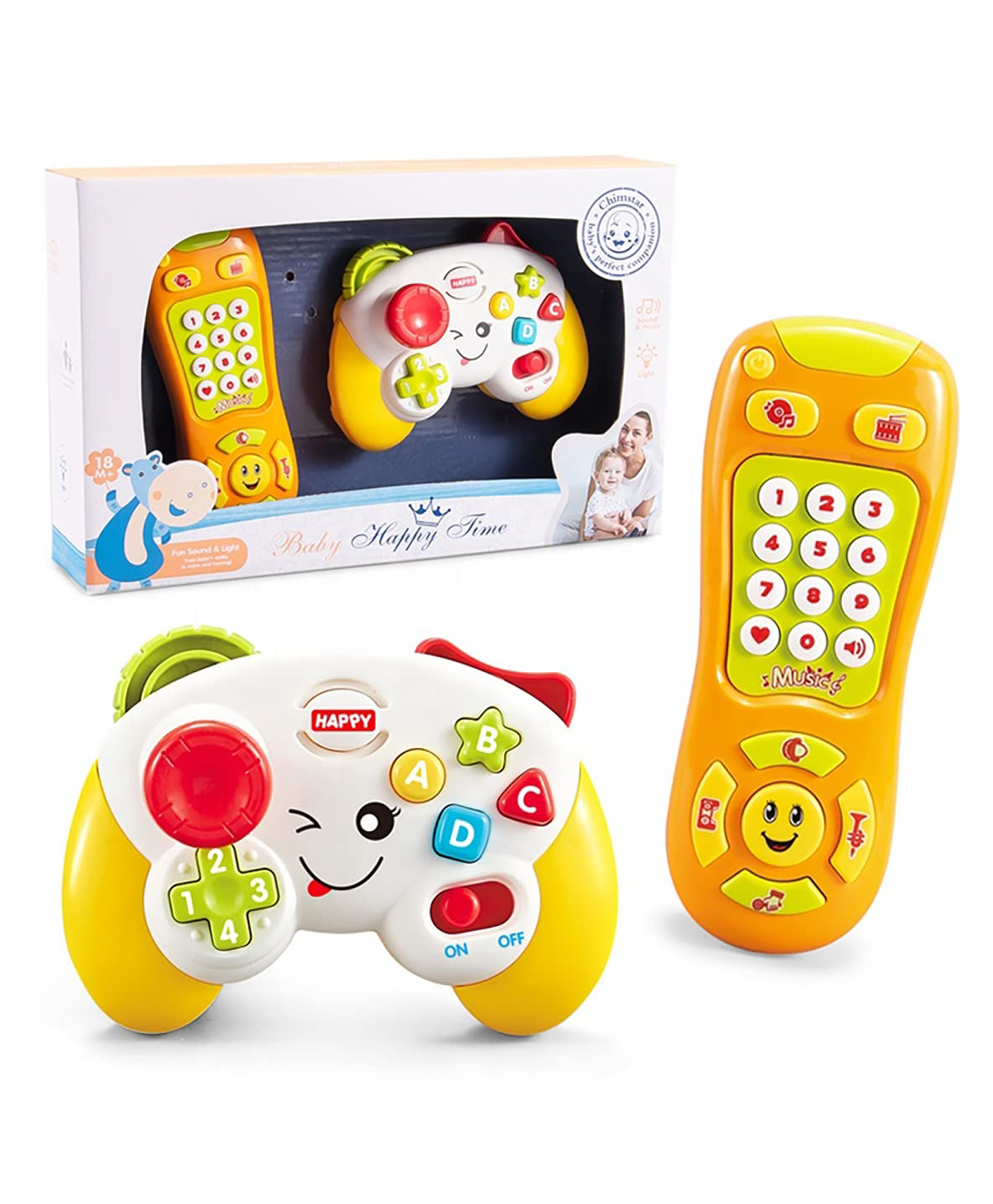 Magicwand Laugh & Learn Colorful Game & Learn Remote Controller & Toy Mobile Phone for Toddlers-image-3