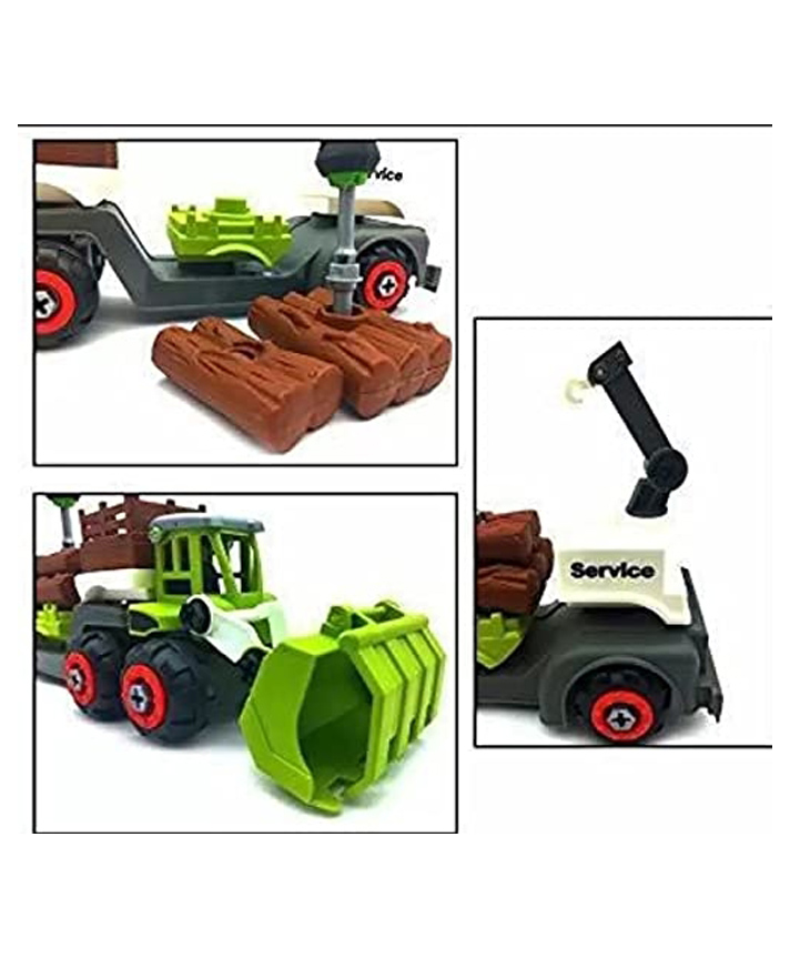 Magicwand ABS Plastic DIY 3-in-1 Disassembling Farm Truck with Safe Screw Driver for Kids [Multi-Colored][3 Years & Up][Pack of 1]-picture-16