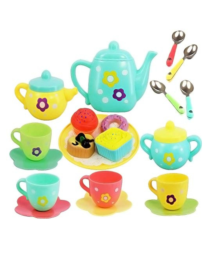 Magicwand Pretend Play Kitchen Tea Set for Kids 2 Yrs & Up Pack of 1 Multi-Colored-image-34
