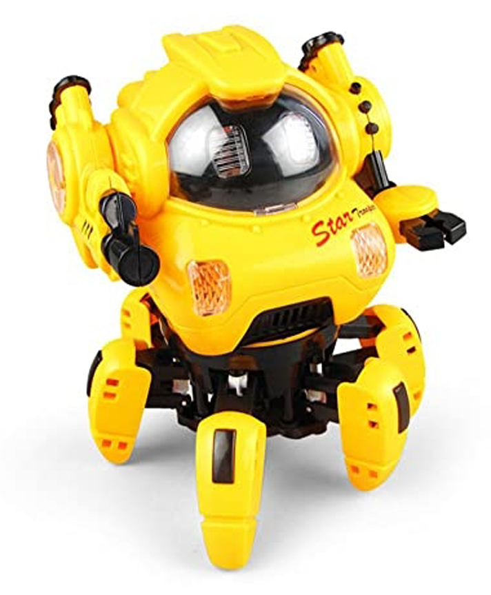 Magicwand 6 Legged Dancing & Walking Star Trooper Rotating Robot for Kids with Light & Sound Colors as Per Stock]Pack of 1]-picture-45