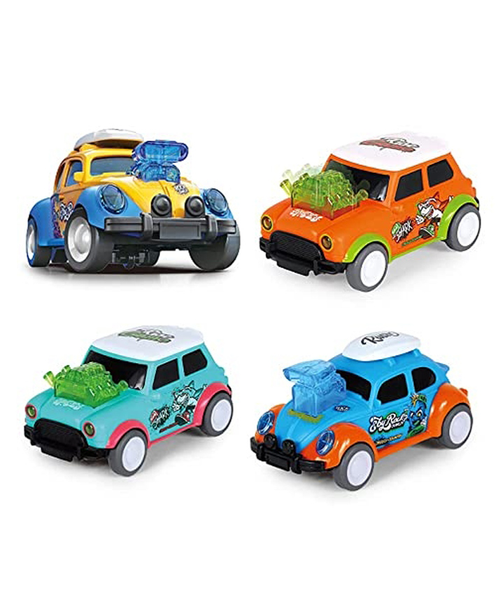 Magicwand [Pack of 4] Plastic Unbreakable Friction Powered Pack of 4 Dancing Cars Multi-Colored]-picture-16