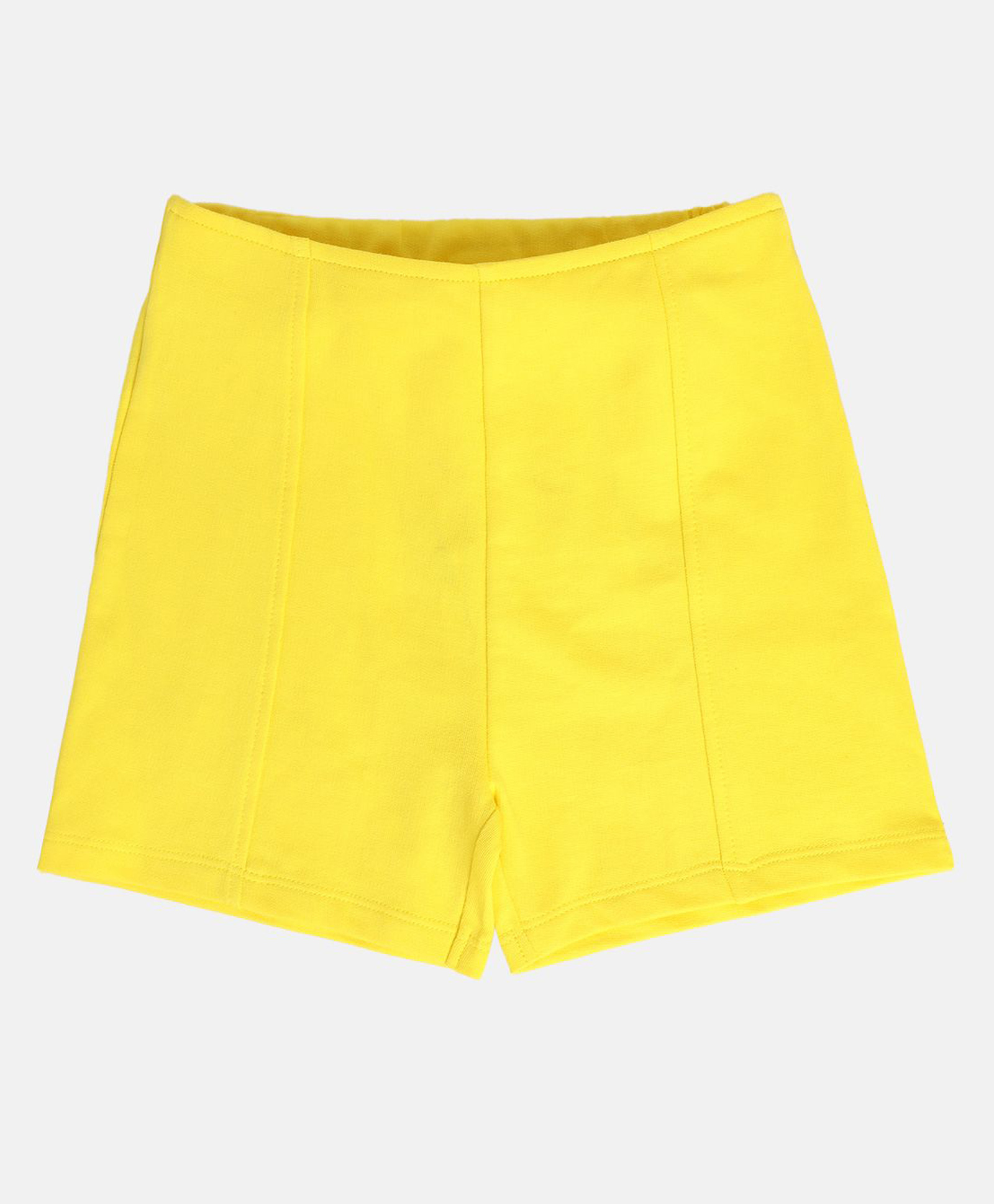 MINI KLUB Cotton Knit Solid Shorts - Yellow-picture-40
