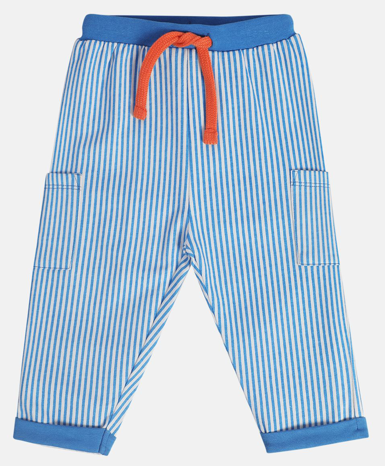 MINI KLUB Cotton Knit Striped Pants - Blue-picture-12
