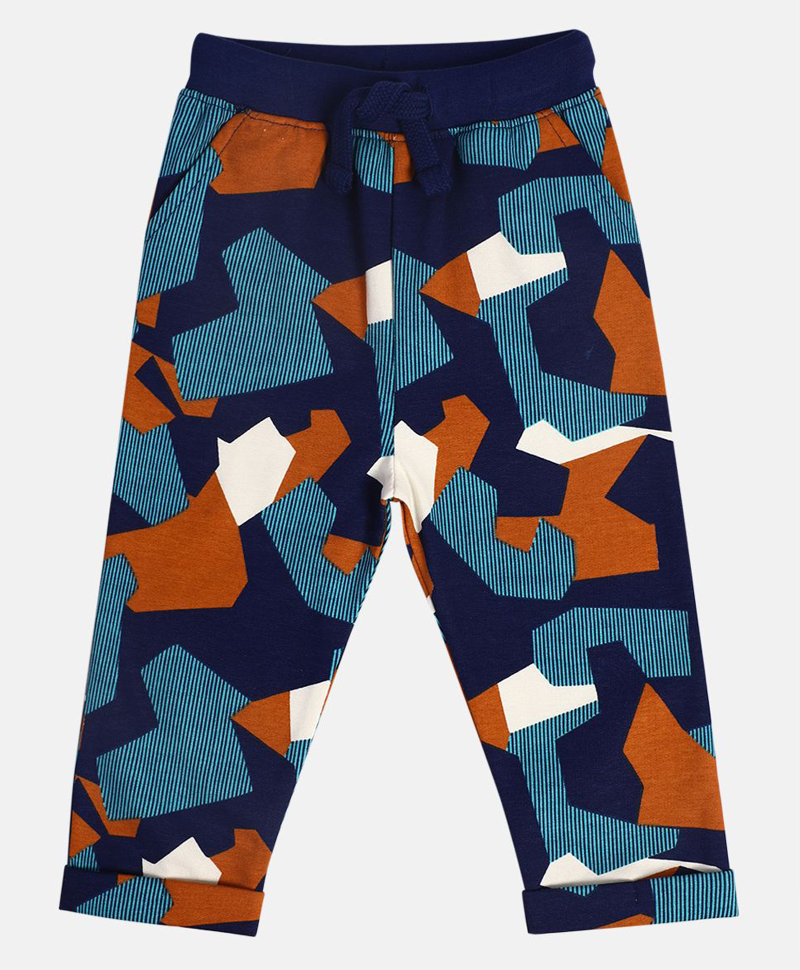 MINI KLUB Cotton Knit Abstract Printed Pant - Navy Blue-picture-16