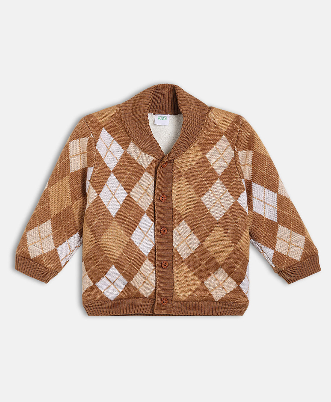 MINI KLUB Cotton Knit Full Sleeves Cardigan Sweater - Brown-picture-29