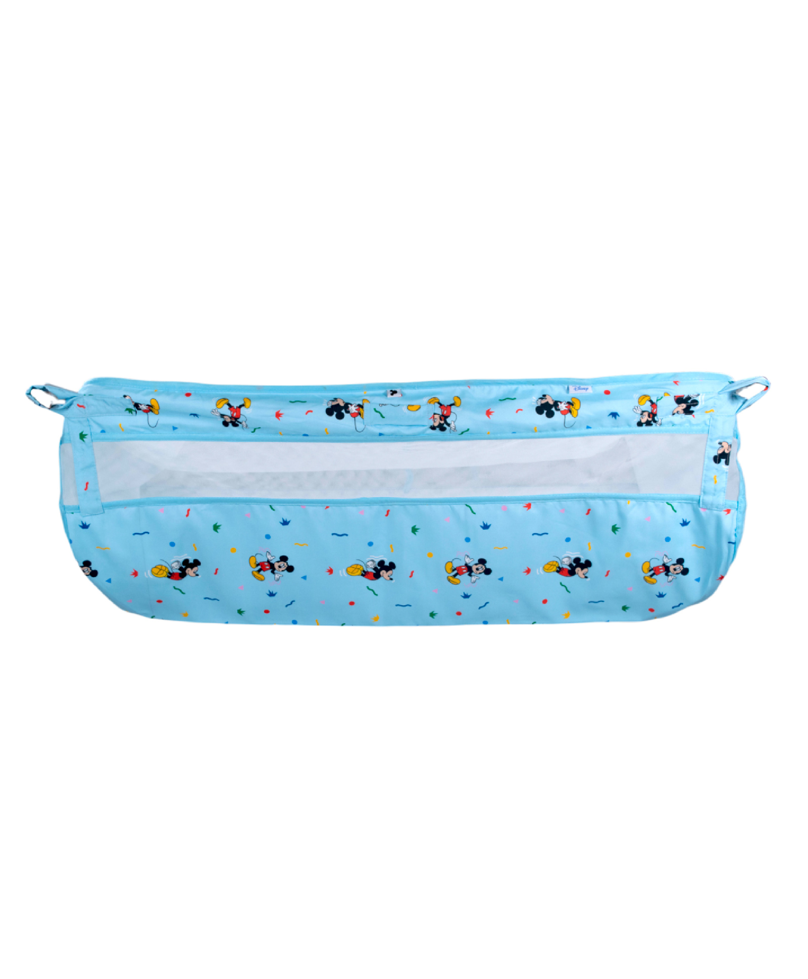 Disney By Baby Tales Ghodiyu with Side Net & Mickey Mouse Print Baby Sleep Swing Cradle -Blue-image-1