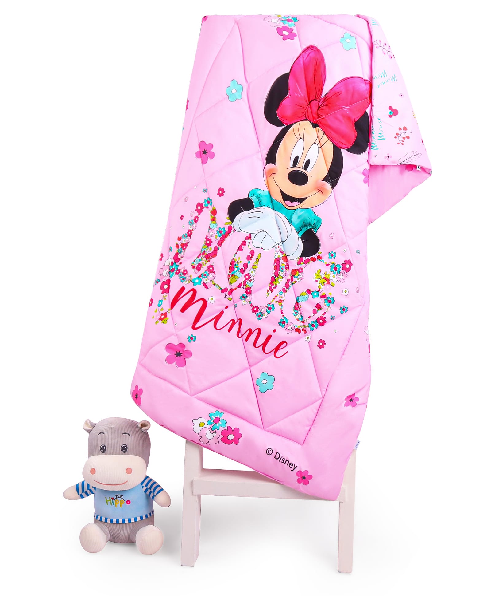 Disney by Baby Tales Super Soft Single Comforter With Minnie Mouse Graphics - Pink-image-25