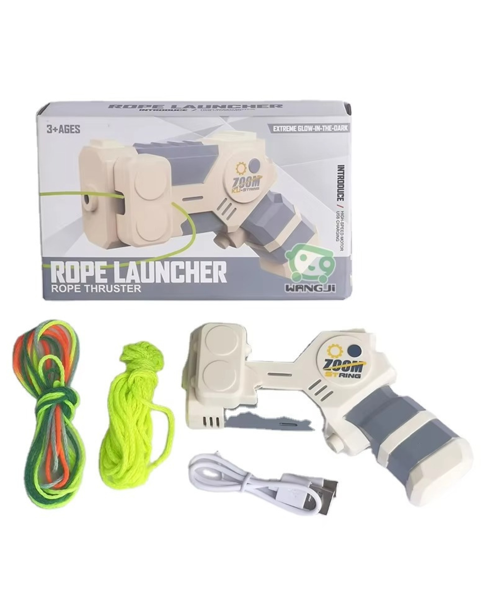 BitFeex Glow in The Dark Gun Rope Launcher with LED Lights for Kids and Adults Endless Tricks, Fun STEM Toy Gift, Safe Durable Material, Ages 3+-picture-15