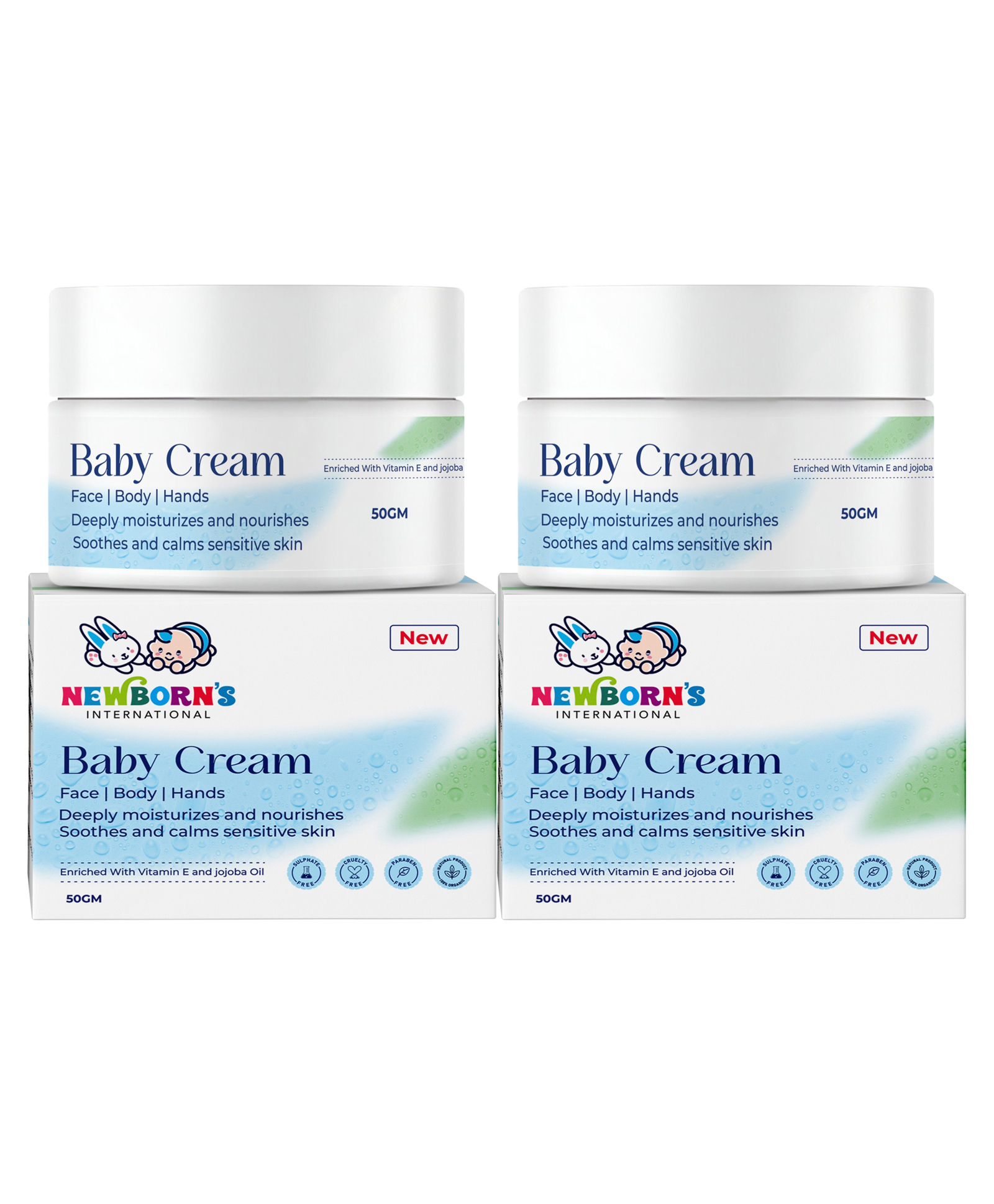 JOYCHICK Newborns Baby Cream |Face|Body|Hands, Nourised with Vitamin E And Jojoba Oil 100g-picture-10