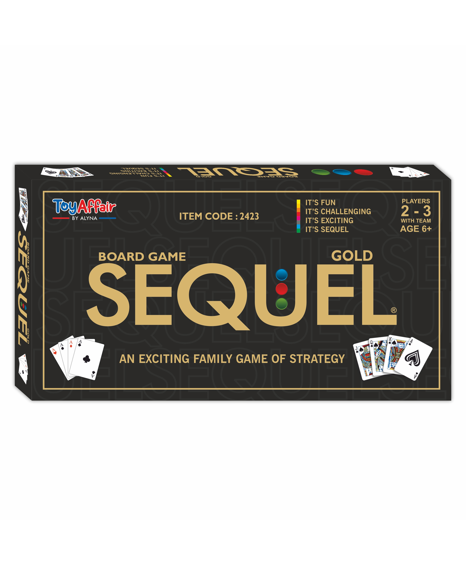 toyaffair by alyna Toyaffair Sequel Gold Strategy Board Game Set Foldable Dual-Sided Jumbo Game with Premium Colourful Pawns Classic Family Fun for Kids & Adults, Ideal for Home, Travel & Parties (Sequel Gold)-picture-16