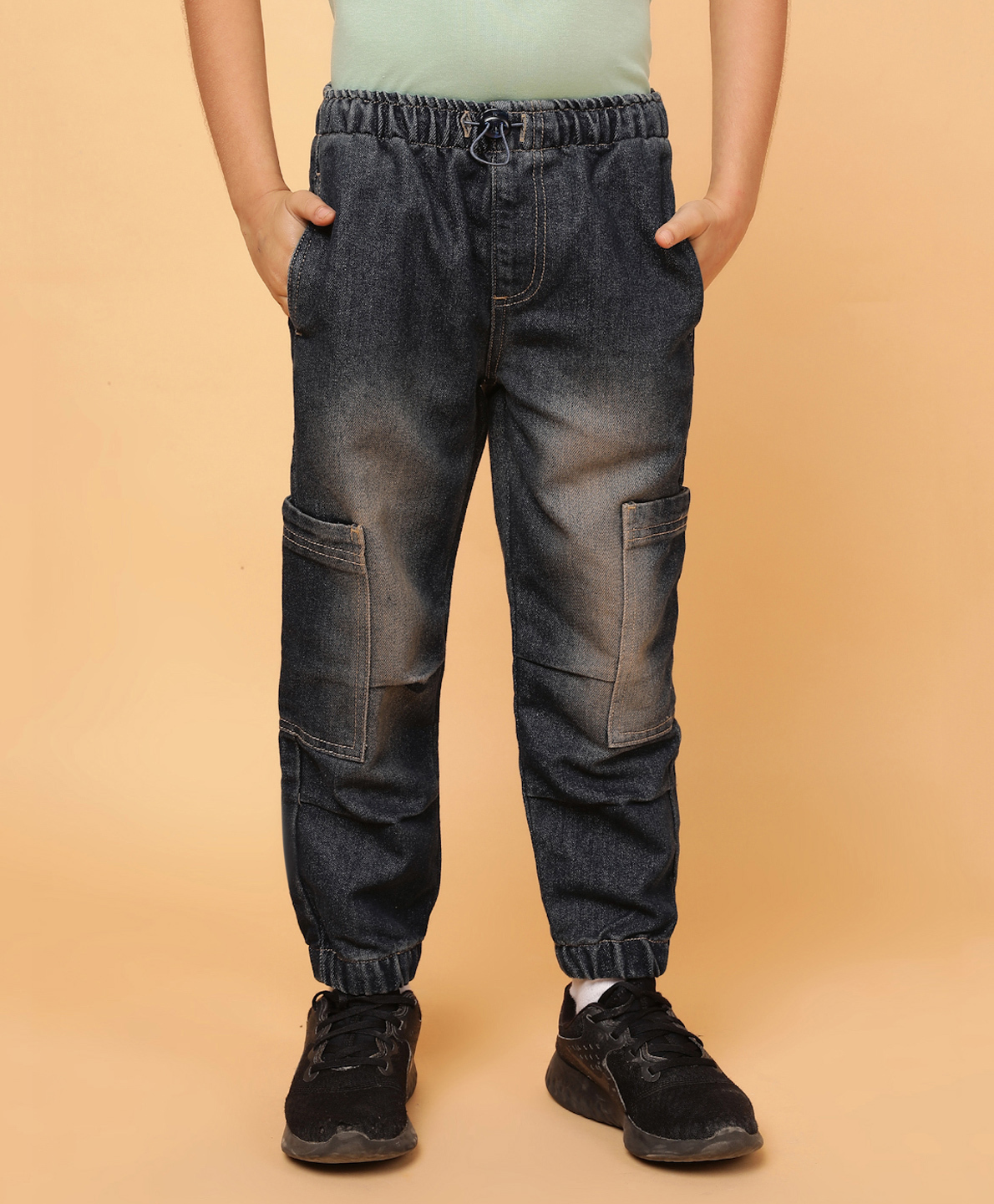 Tales & Stories Denim Woven Washed Jeans - Navy Blue-picture-23