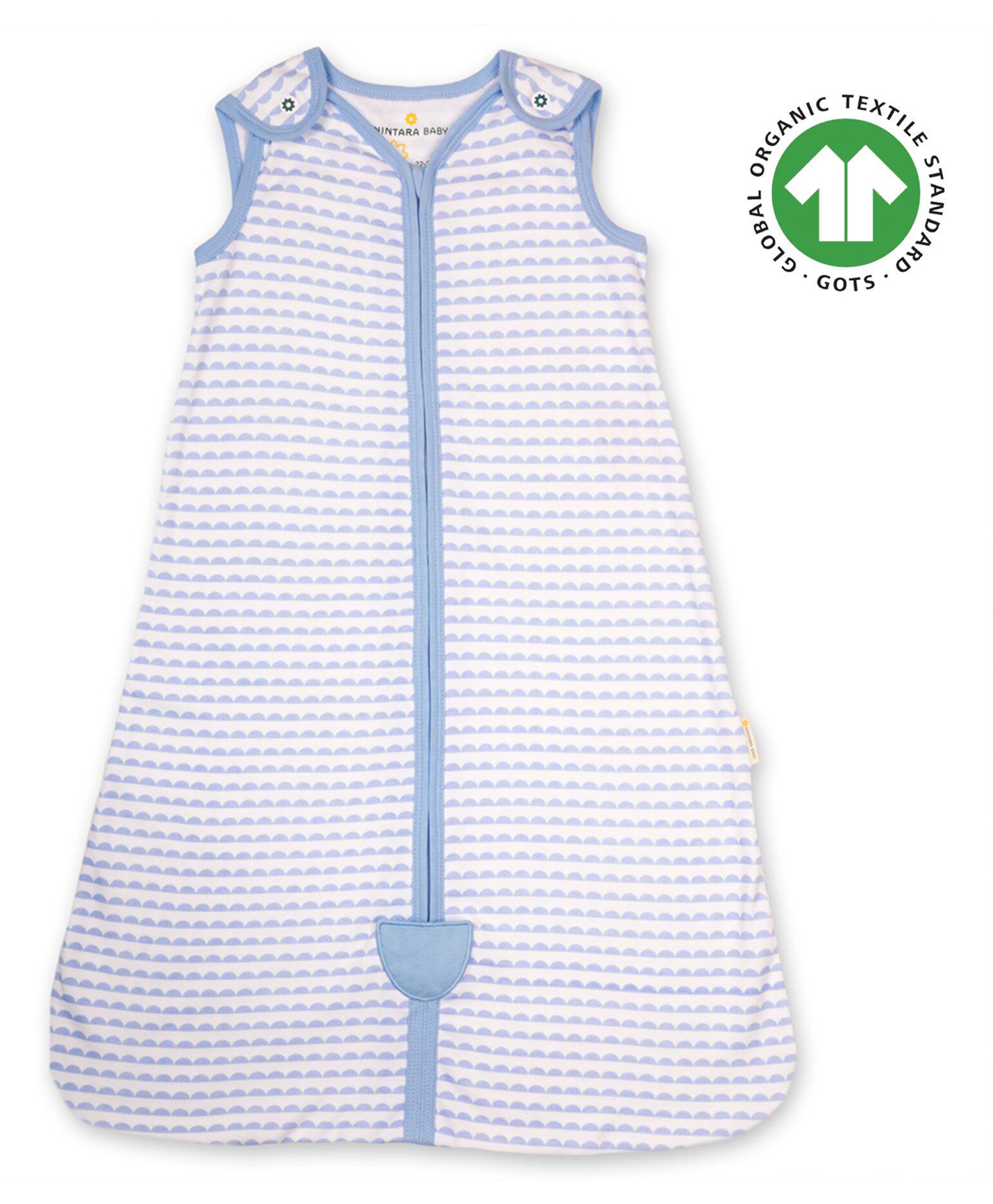 NINTARA BABY Lightweight, 100% Organic Cotton 0.5 TOG Medium Sleep Sack Pack of 1 - Bumpy Skies-image-39