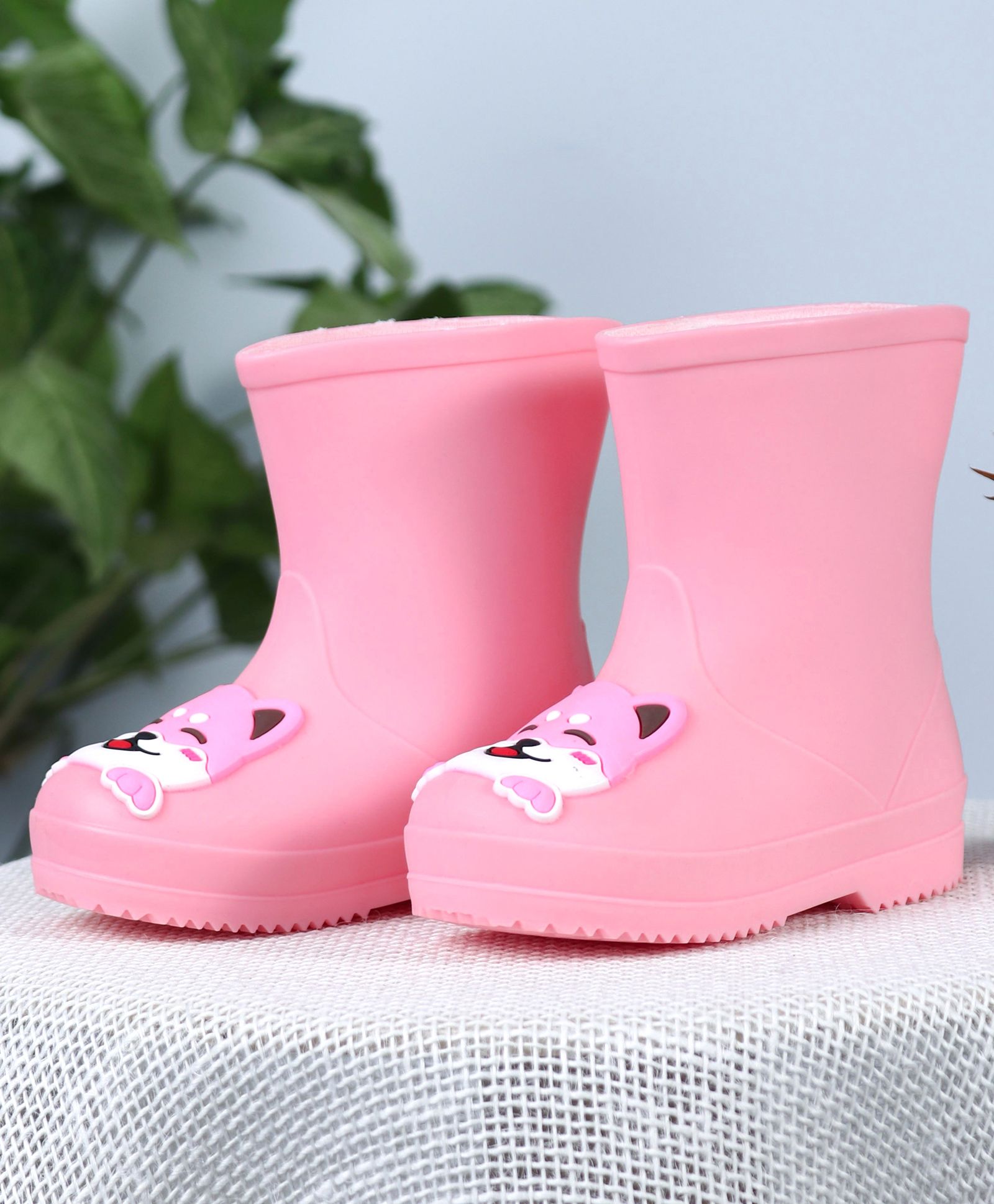 Buy Cute Walk by Babyhug Gumboots Kitty Face Design Pink for Girls (2-3 ...