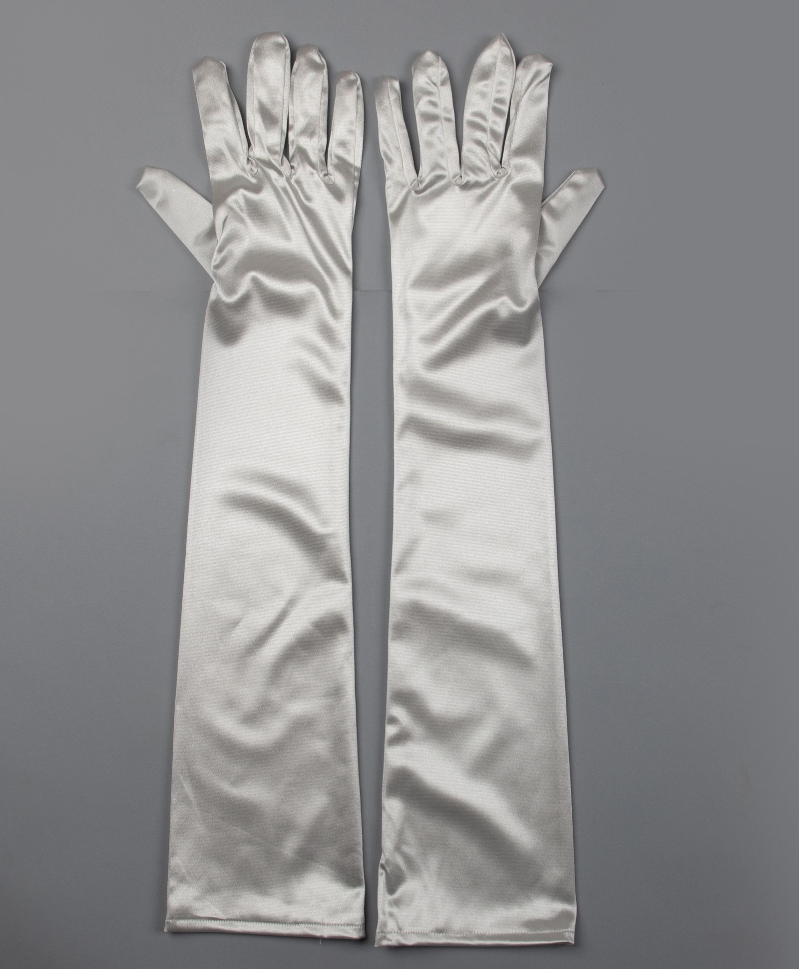 Tipy Tipy Tap Satin Solid Gloves - Light Grey-image-8