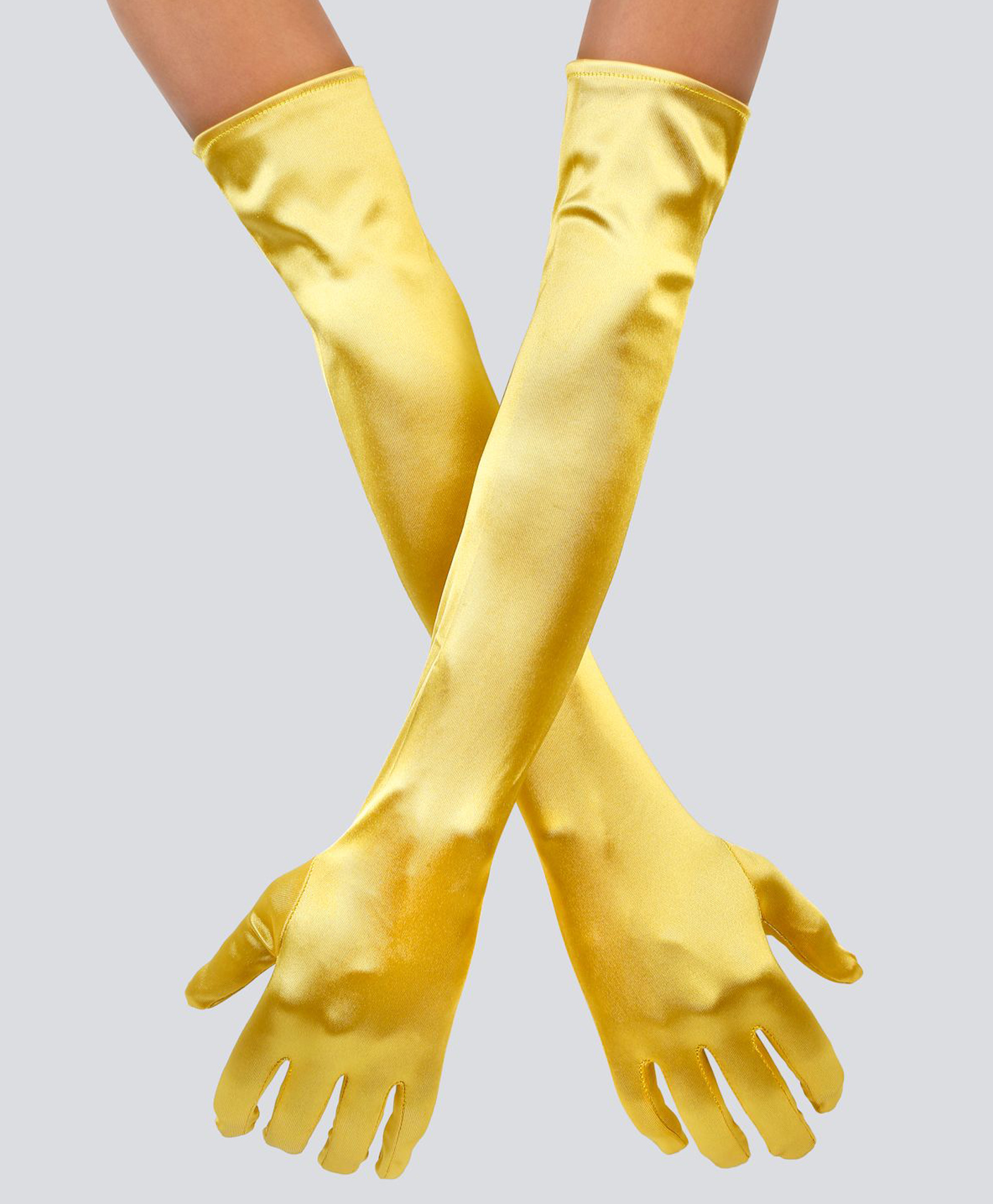 Tipy Tipy Tap Satin Solid Gloves - Yellow-picture-43
