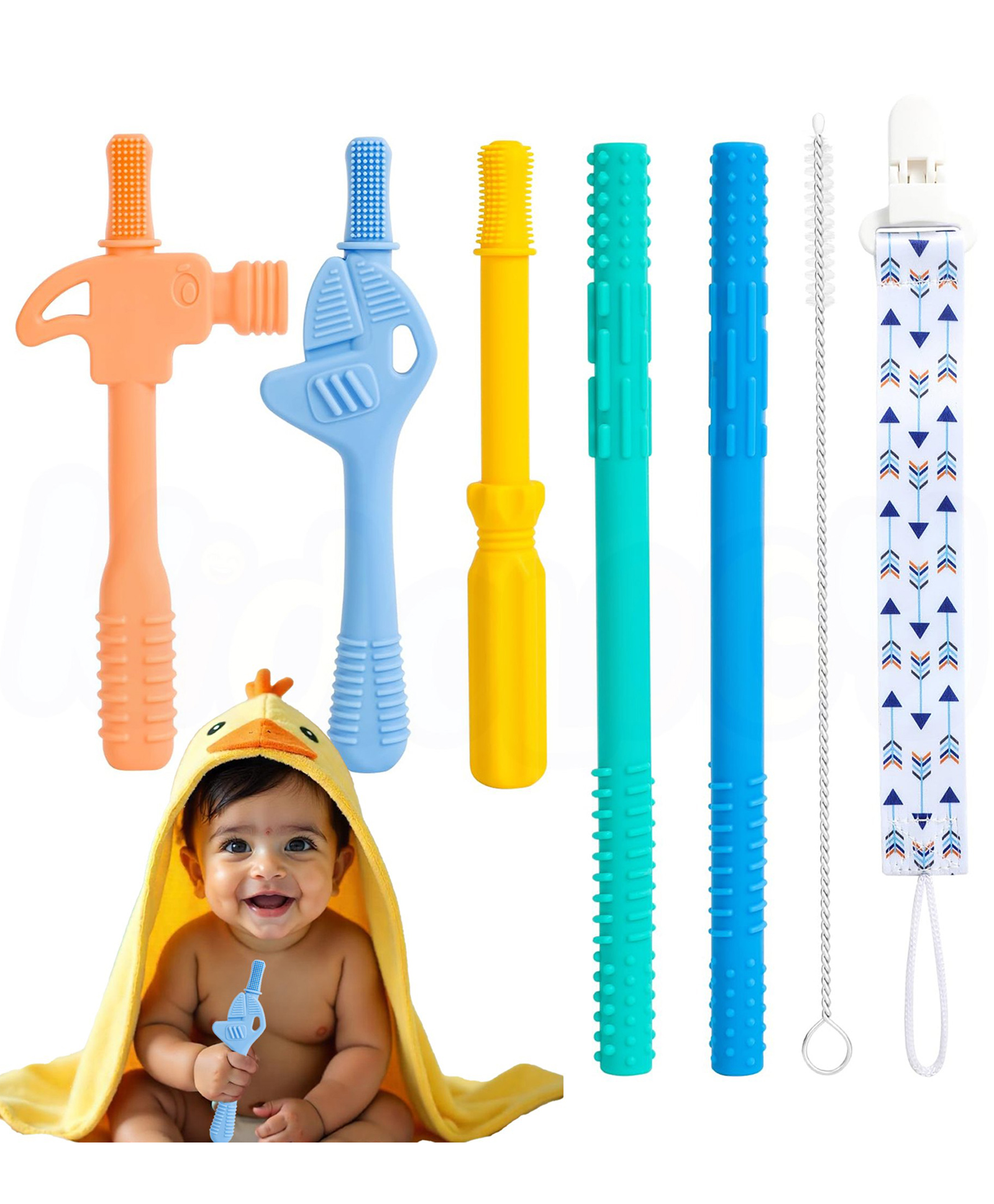 Kidology Teething Toys for Babies Pack of 5-picture-26