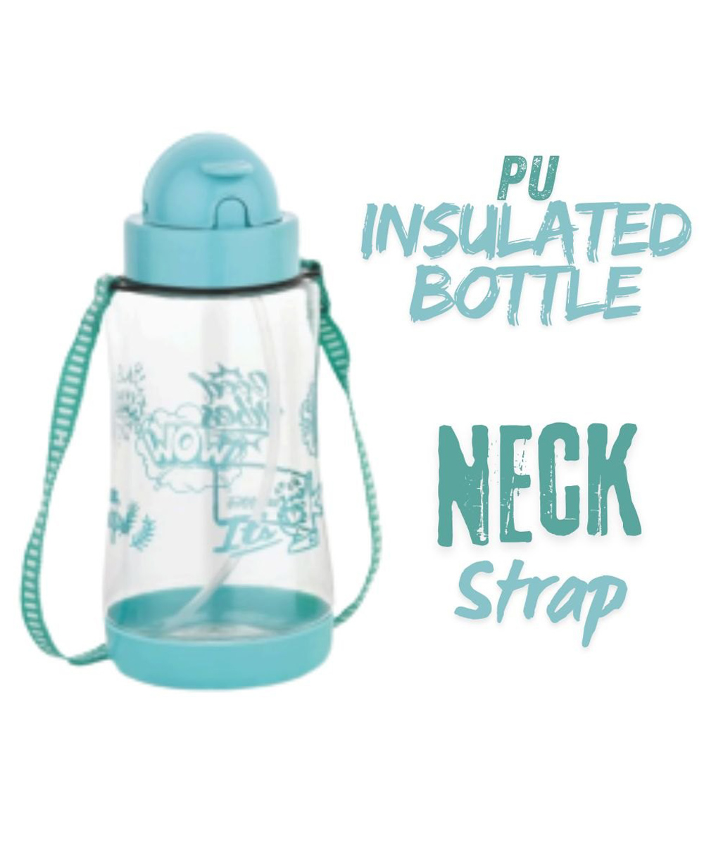Reliance PLAST Kids Plastic Water Bottle with Straw, Sipper Bottle, Leak Proof, BPA Free, Food Grade, School & Picnic Bottle - Blue (500ml)-image-48