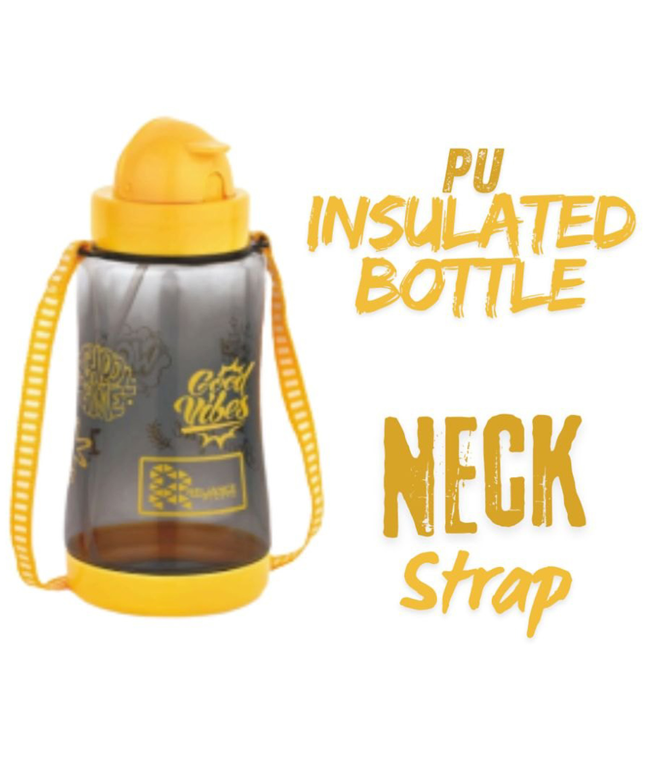 Reliance PLAST Kids Plastic Water Bottle with Straw, Sipper Bottle, Leak Proof, BPA Free, Food Grade, School & Picnic Bottle - Yellow (500ml)-picture-11