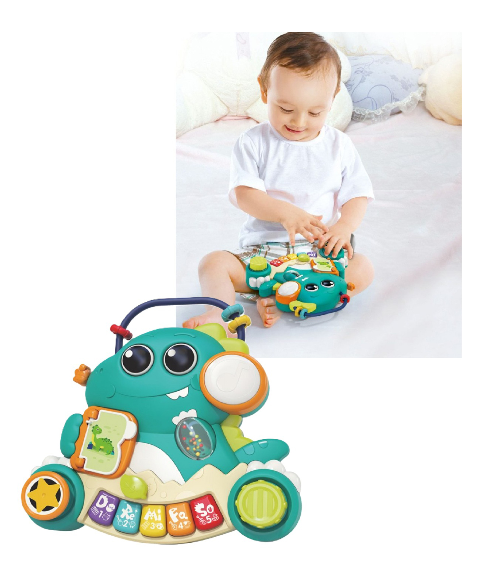 Sanjary Musical Discovery Dinosaur Toy for kids color design may vary-picture-20