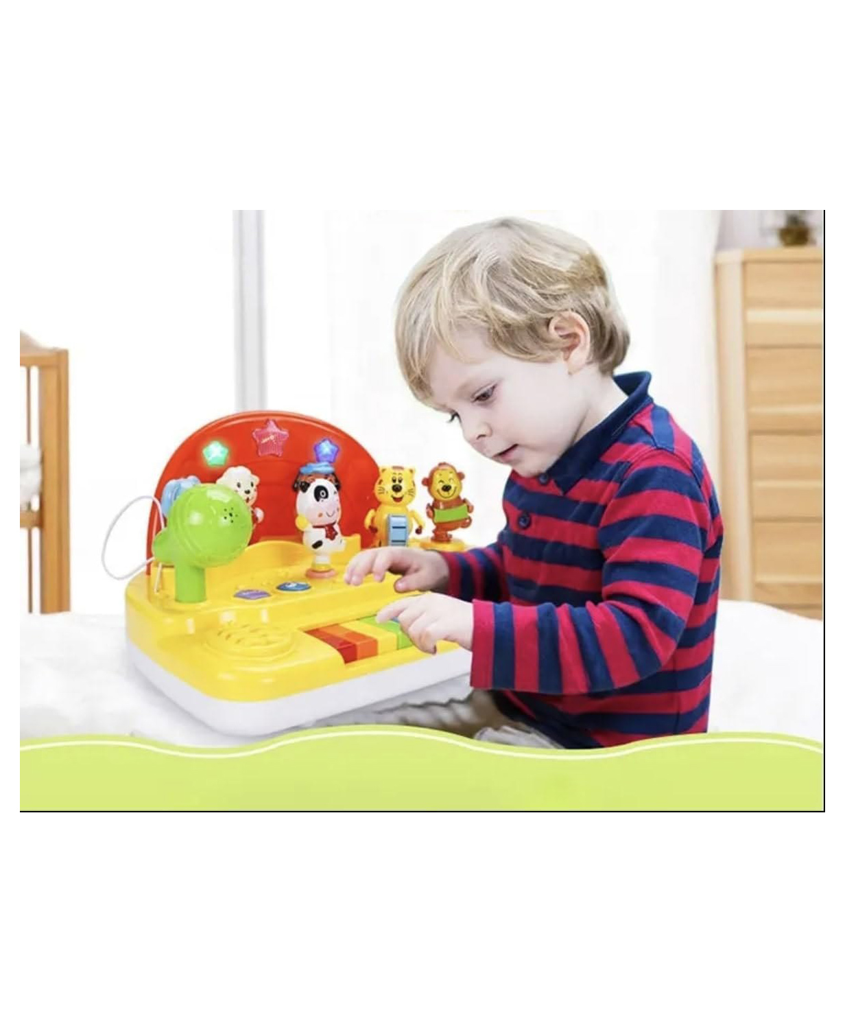 SANJARY Keys Piano Keyboard with mic Musical Instrument Enhance Baby Cognize Ability toy for kids color design may vary-image-39
