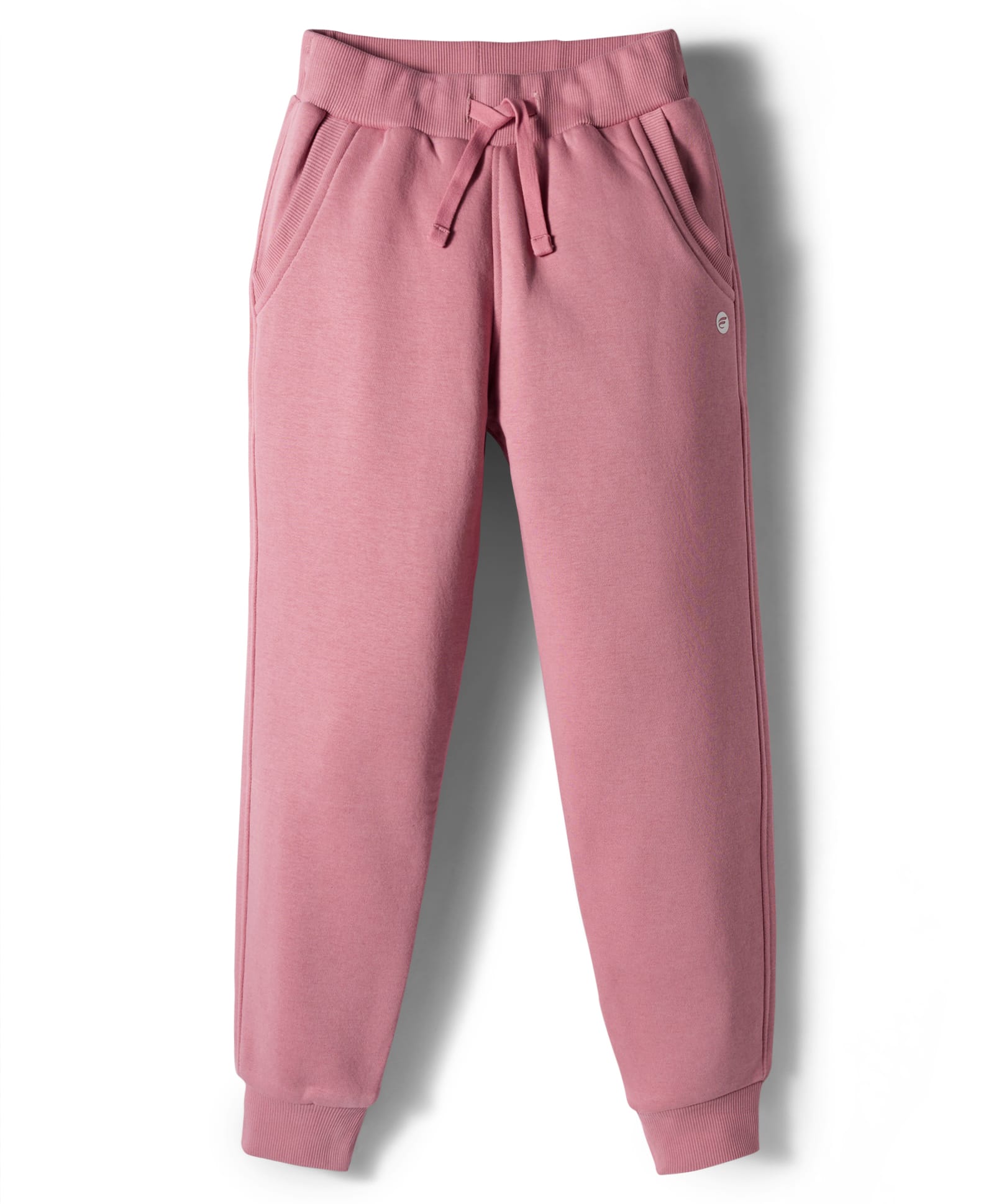 Femea Fleece Knit Solid Joggers - Dusty Pink-picture-9