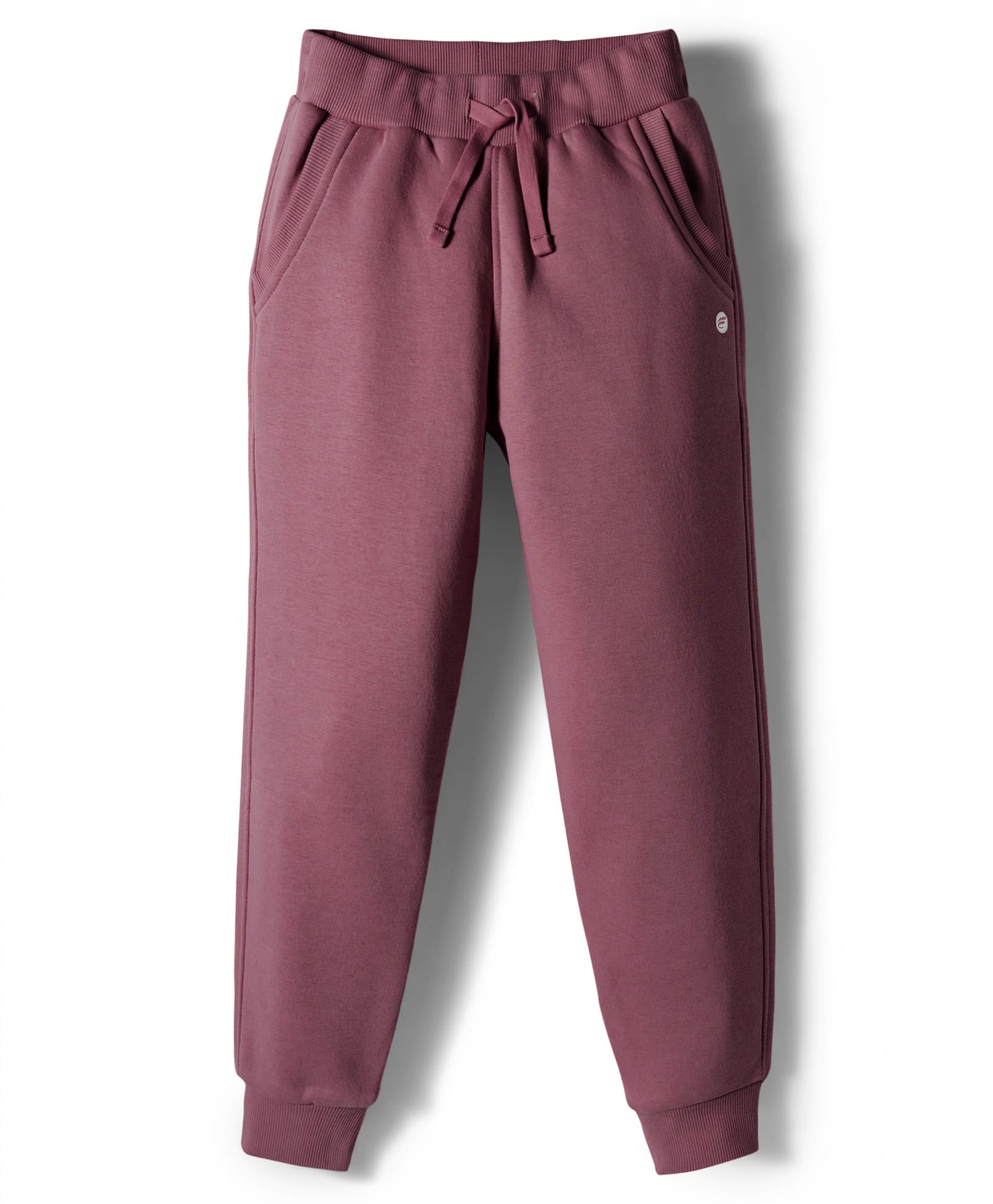 Femea Fleece Knit Solid Joggers - New Wine-picture-17