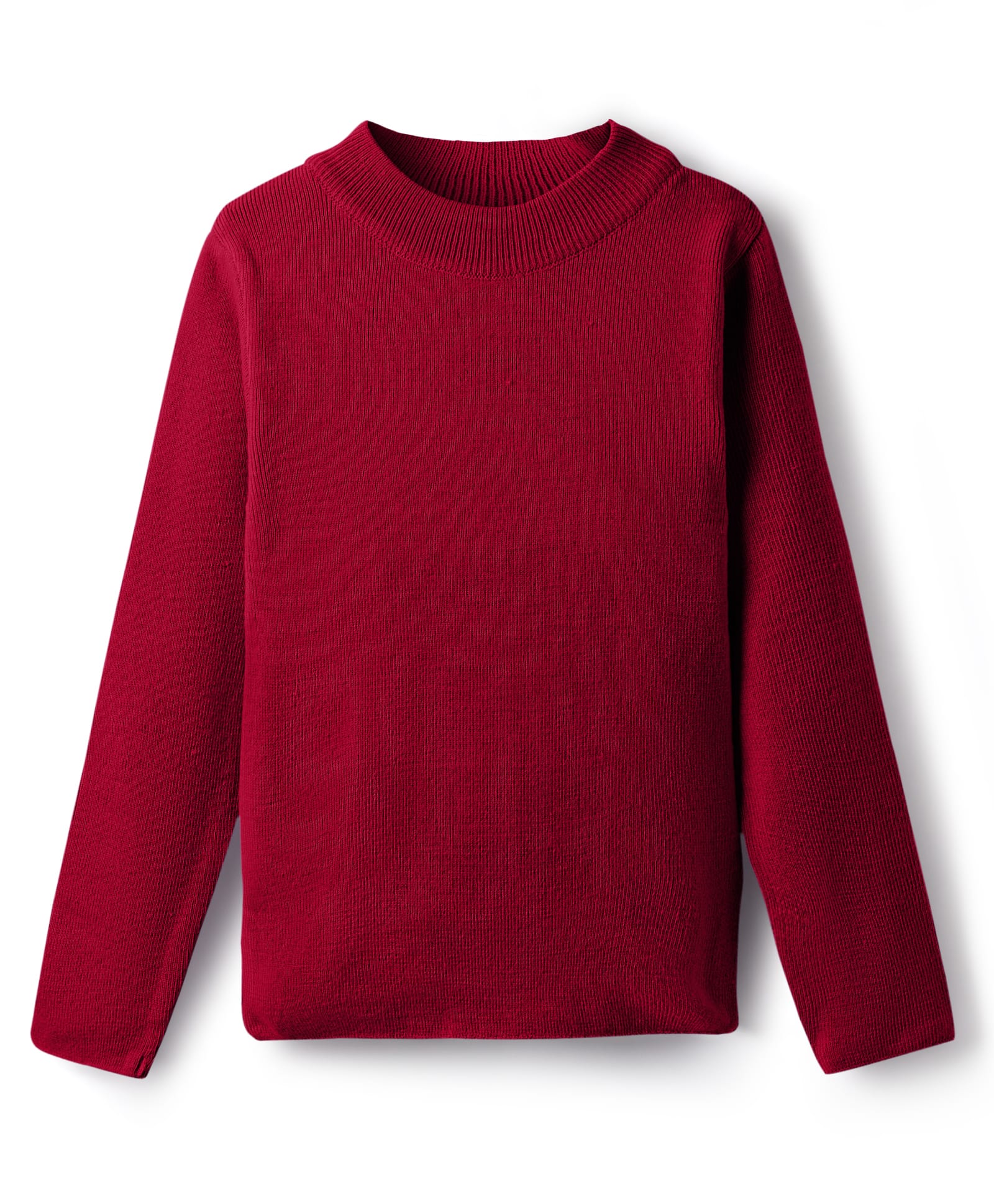 RVK Knit Full Sleeves Solid Skivvy Sweater - Brick-picture-13